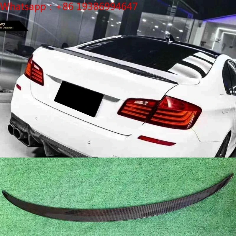 For Mp Style F10 M5 Carbon Fiber Spoiler Tail Self-adhesive 100% Fitment for 5 Series F10/M5 2010-2016