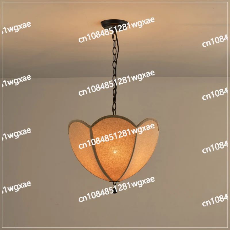 Linen Set Chandelier Warm Children's Room Lighting Designer Restaurant Study Retro Creative Internet Celebrity