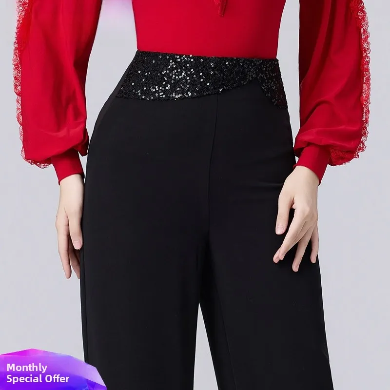high-waist-modern-dance-pants-women's-casual-performance-trousers-autumn-winter-faion-straight-leg-trousers-by-huangdi-wuji