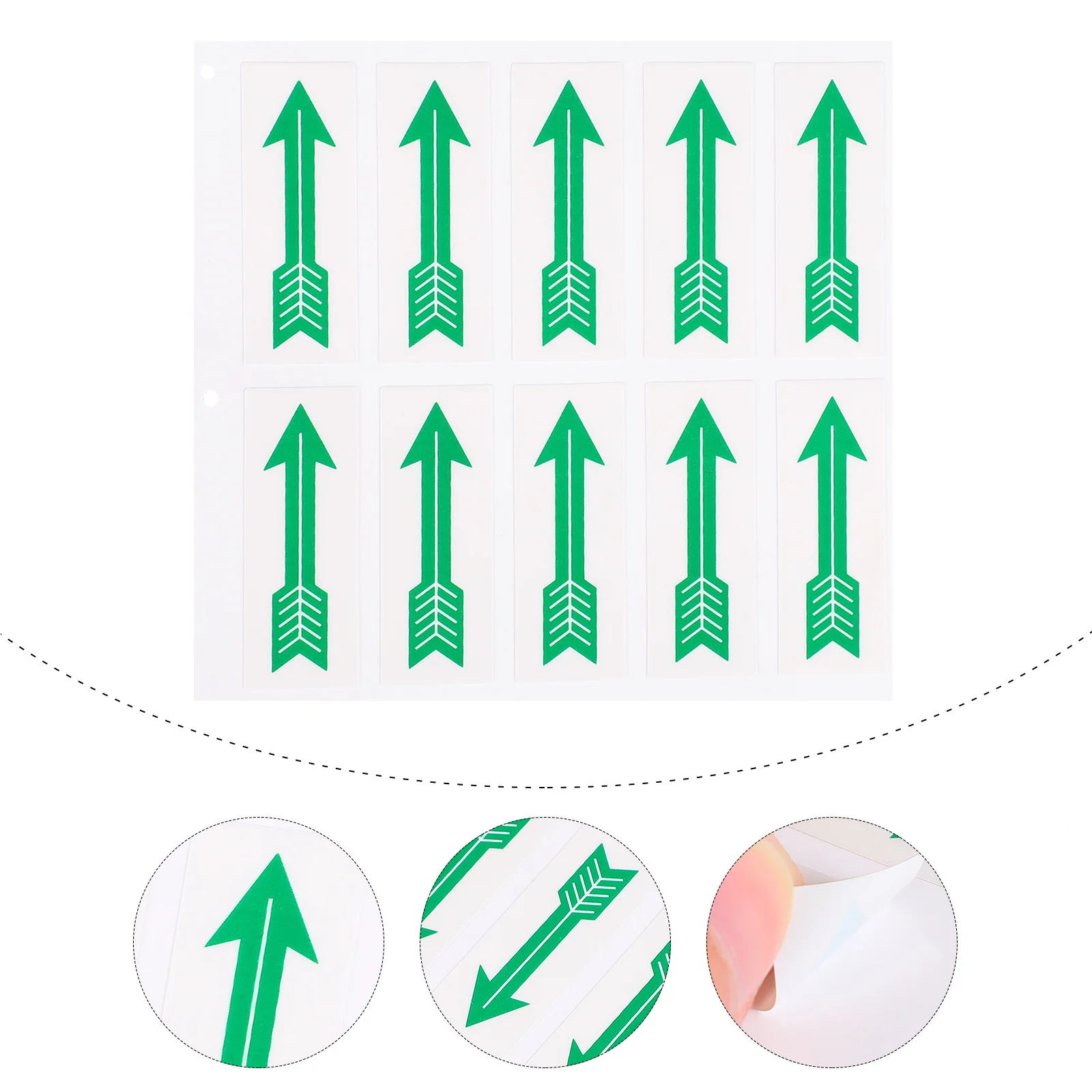 

10 шт., наклейка на направление, прочная наклейка на индикатор потока трубопровода для безопасности, предупреждающая наклейка со стрелкой, указывающий напряжение стрелки
