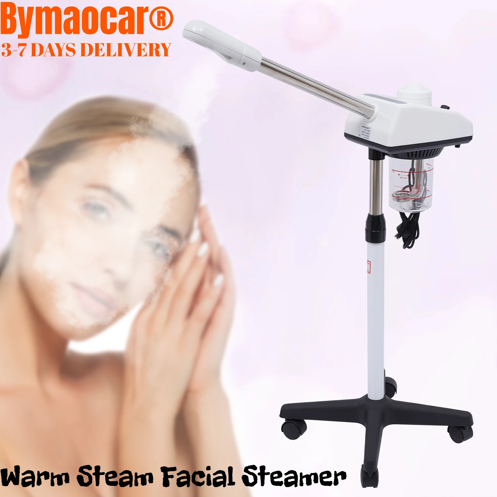 Vapeur faciale professionnelle à vapeur chaude nano-ionique 750W pour la maison et les salons de beauté, humidificateur avec vapeur d'ozone 220V