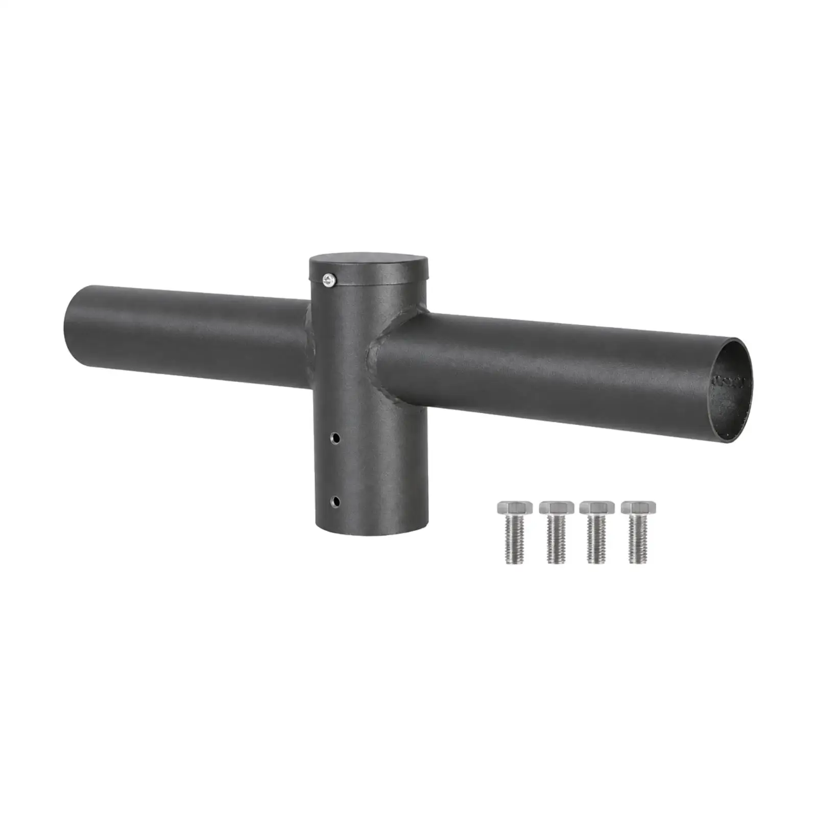 street-light-pole-mount-bracket-for-led-lamp-iron-adapter-cross-tubular-design-with-screws-for-secure-fit