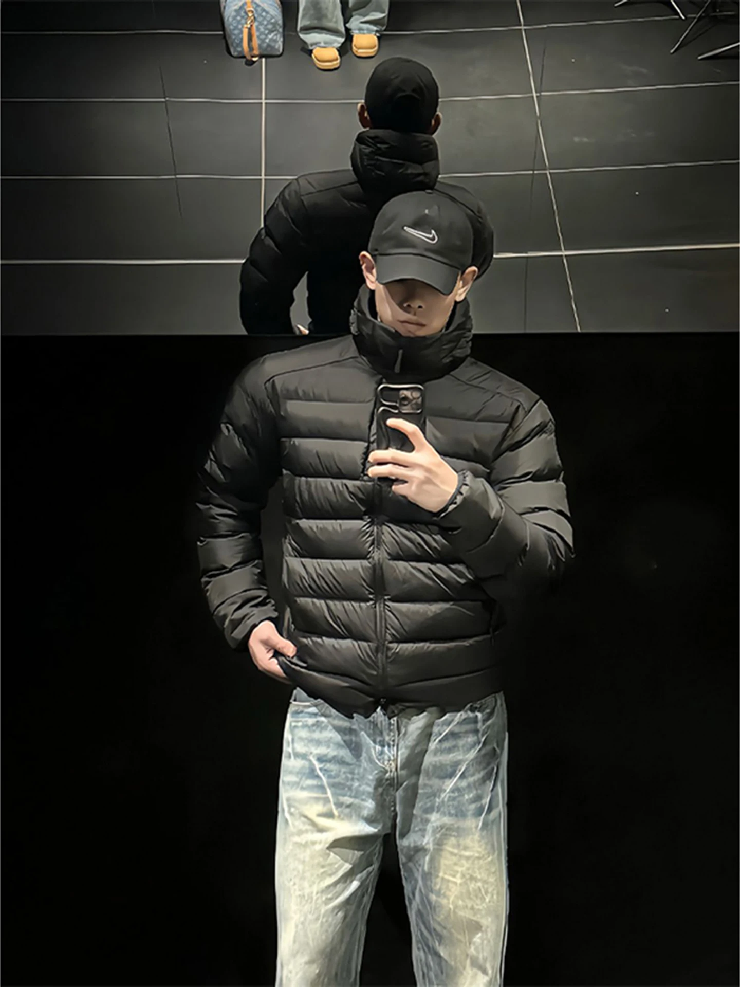 

Легкий мужской пуховик Jaet White Du Feather для занятий спортом на открытом воздухе, внутреннее пальто в рубчик с костяным дизайном, высококачественное полиэфирное волокно