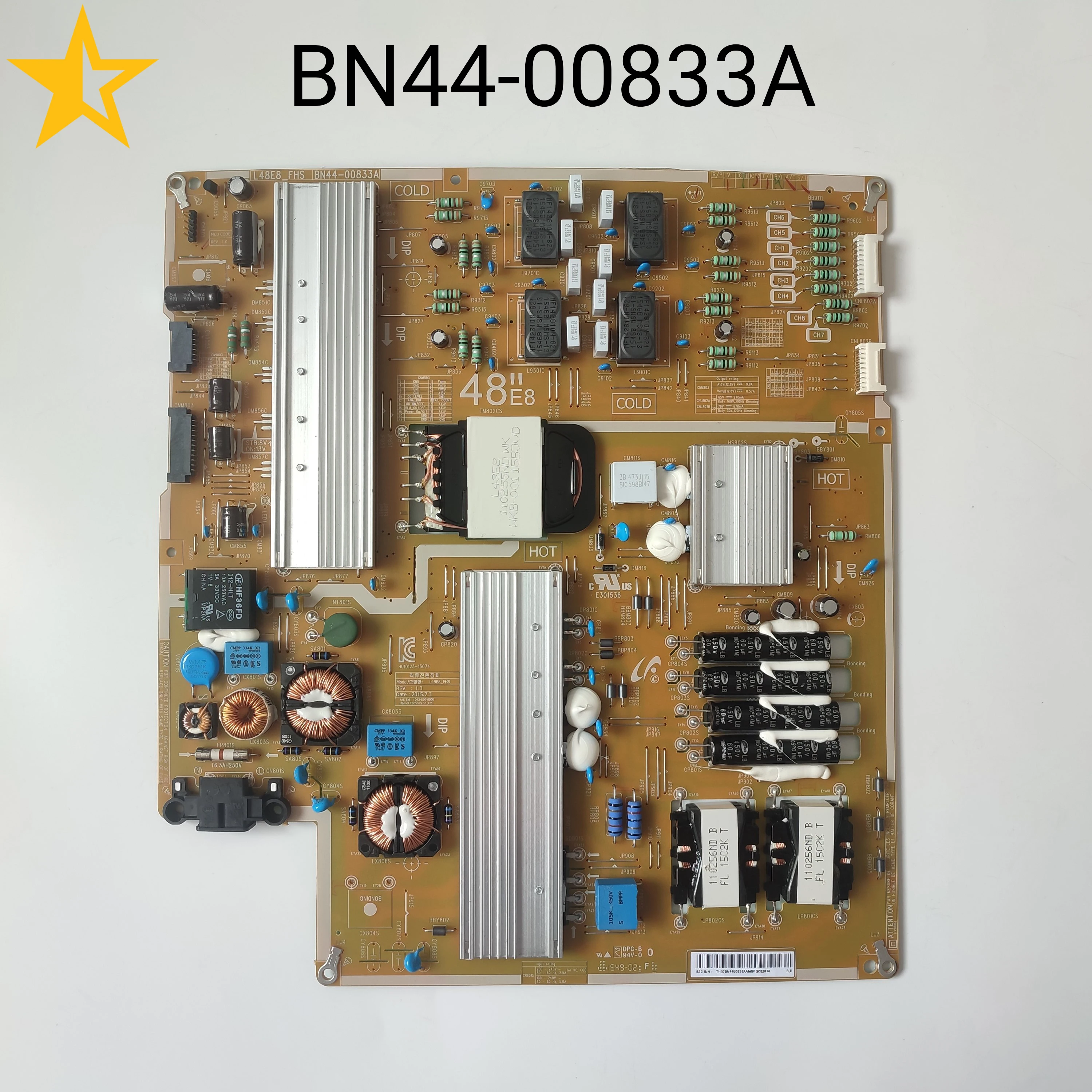 Genuine Original Power Supply Board BN44-00833A L48E8-FHS For UN55JS8500FXZA UA55JS8000JXXZ UE48JS8500T 48 Inch LCD TV Parts