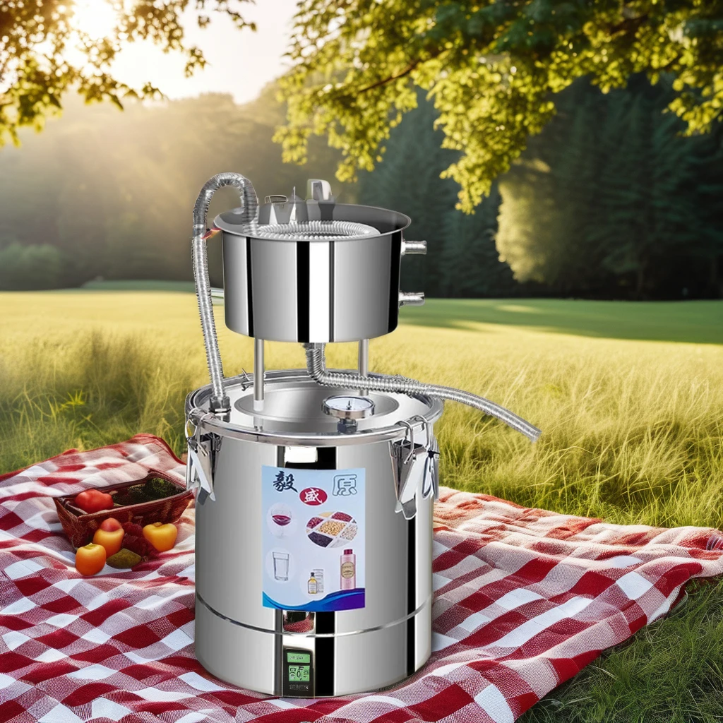 

22L Stainless Steel Distiller Spirits Alcohol Wine Maker Home Water Wine Essential Oil Brewing Equipment Kit