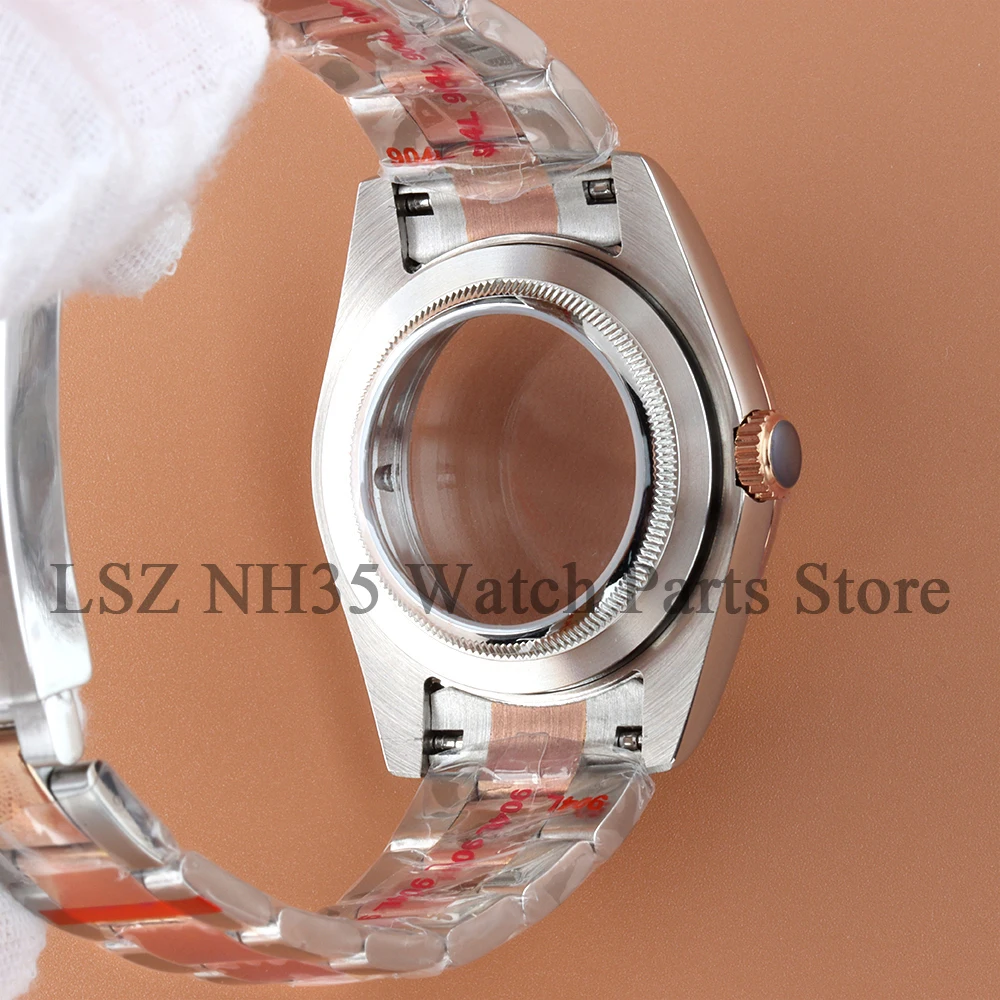 Корпус для часов с плоской/шестерней, высокое качество, 36/39 мм, подходит для механизма NH35, NH36, водонепроницаемый ремешок для часов Oyster/Jubilee, корпус из нержавеющей стали