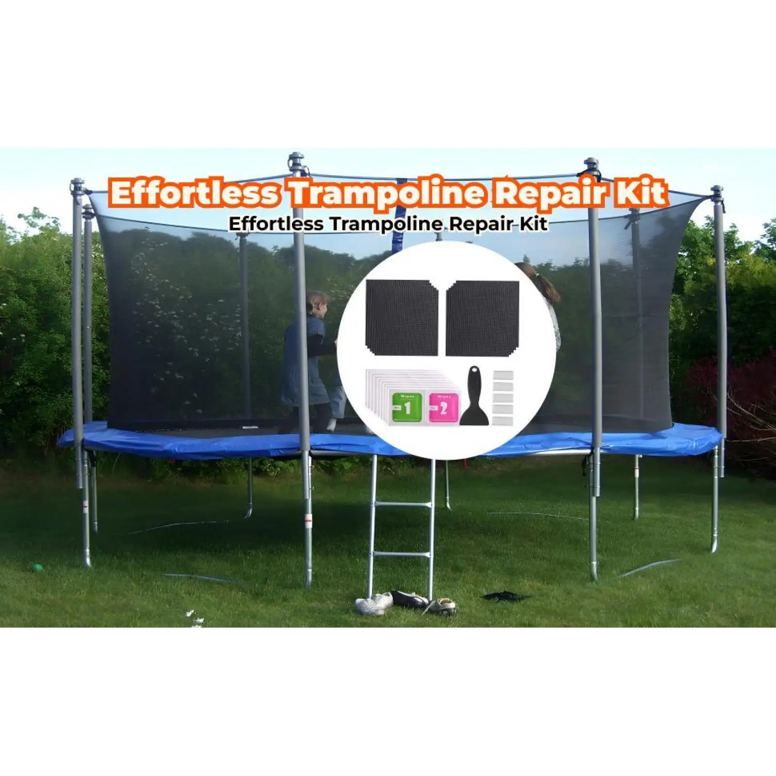 Trampoline Mend Repair Kit TPE Square Patch Extra Large Films Waterproof Mattress Fix Tape for Outdoor Tent Net Accessories