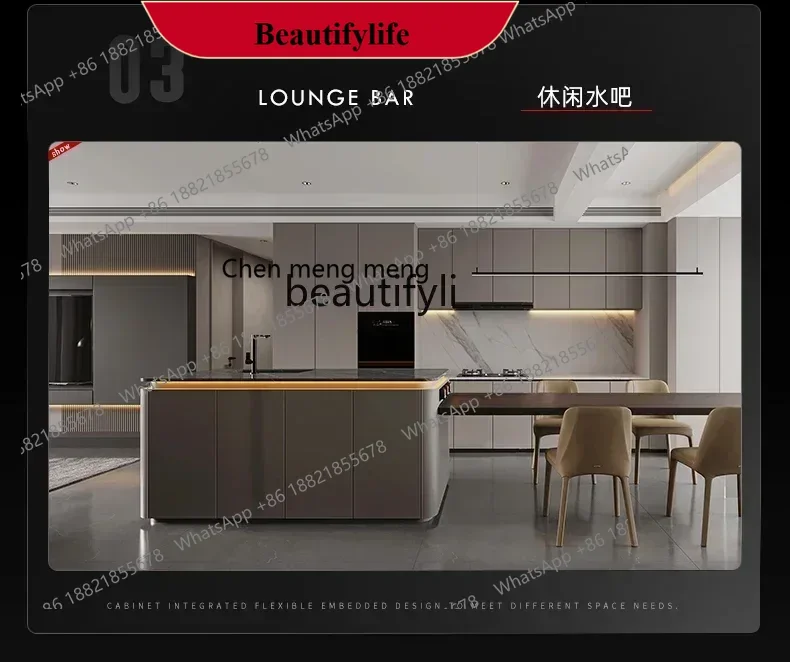AB02 Undercounter fully embedded refrigerator hidden cabinet horizontal freezer refrigerated and frozen short