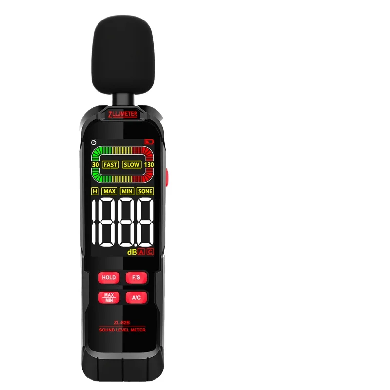Detector de ruído testador de decibéis de som medidor de nível de instrumento de som ambiente portátil medidor de nível de som doméstico