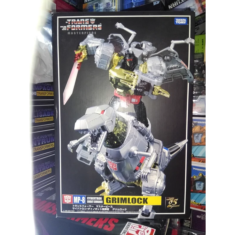 【Produtos pontuais】 Brinquedos transformados originais Master MP08 MP-8 Boneca de ação robô com trava de aço