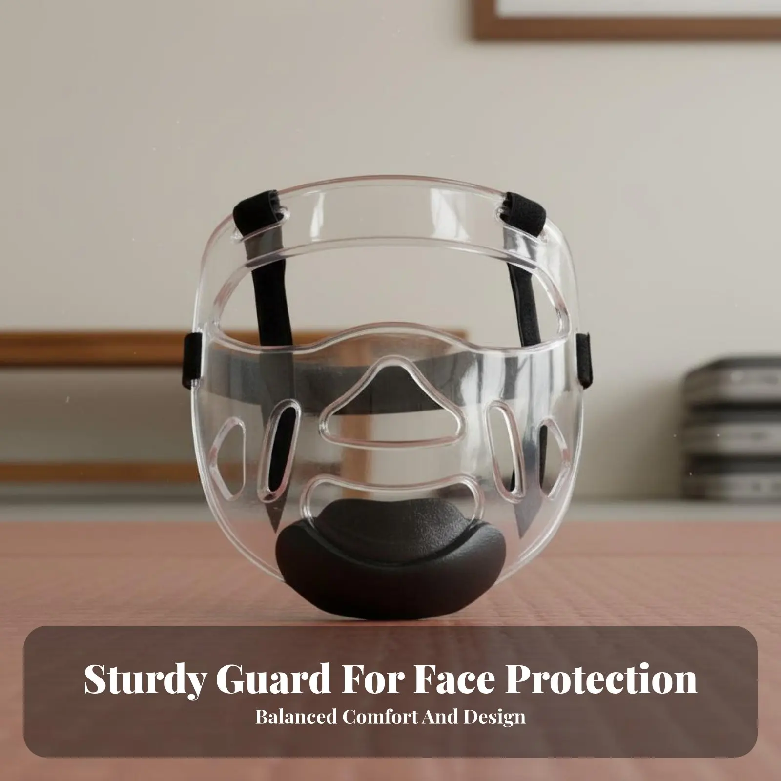 

Защитный щиток для лица для тхэквондо из утолщенного прозрачного материала, тренировочный, легко устанавливаемый, противоударный, для шлема.