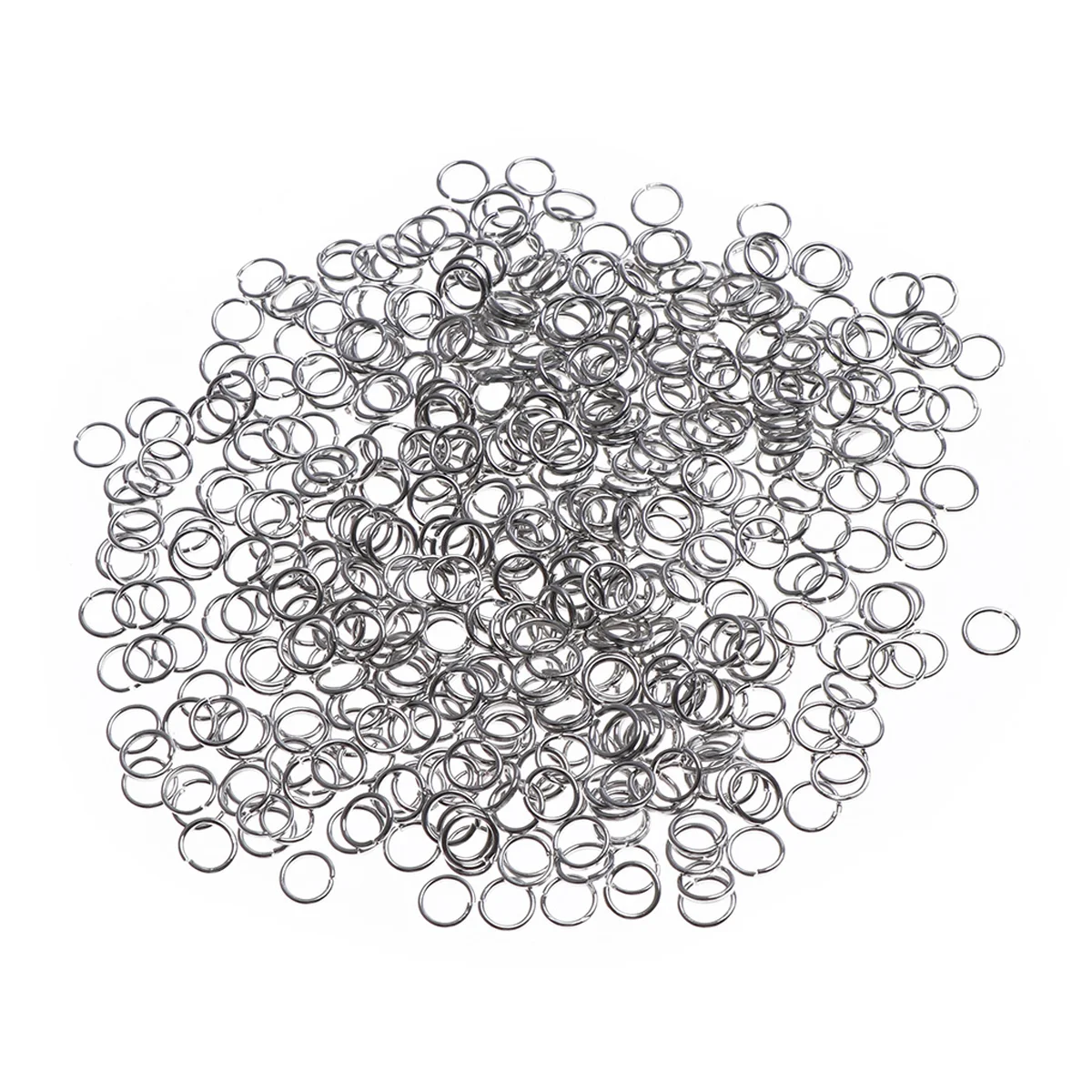 500 PCS 6mm Closed Jump Rings Jewelry Findings for Jewelry Making (Silver) jump ring jewelry silver jump rings