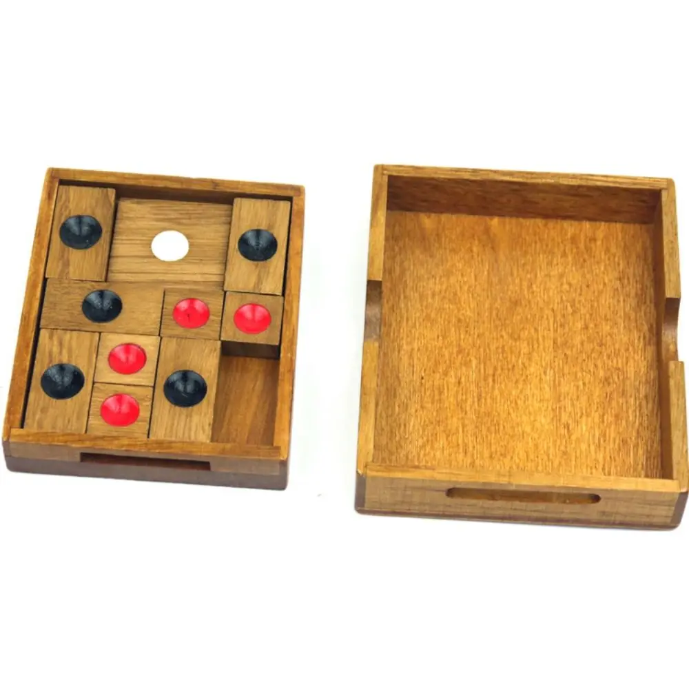 

Klotski Wooden Slide Escape Puzzle Sliding-Puzzle Game Cube Chinese Huarong Sliding-Puzzle Huarong Road Classical Family Playing