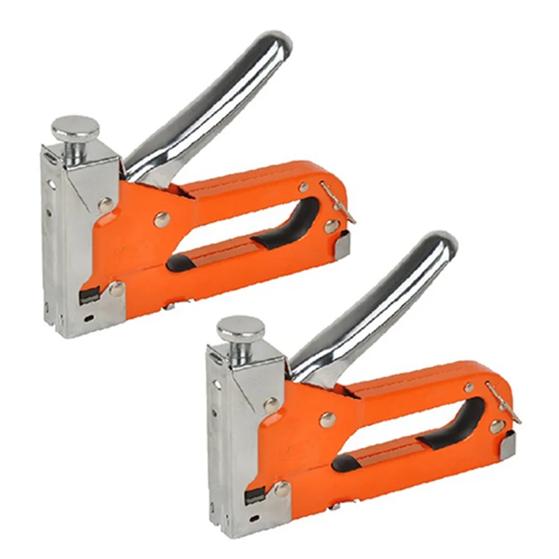 -A95Z 2 PCS Stapler Furniture Frame 1 Nailer Stapler Hand In Fix Tool Stainless Stapler Tool Orange