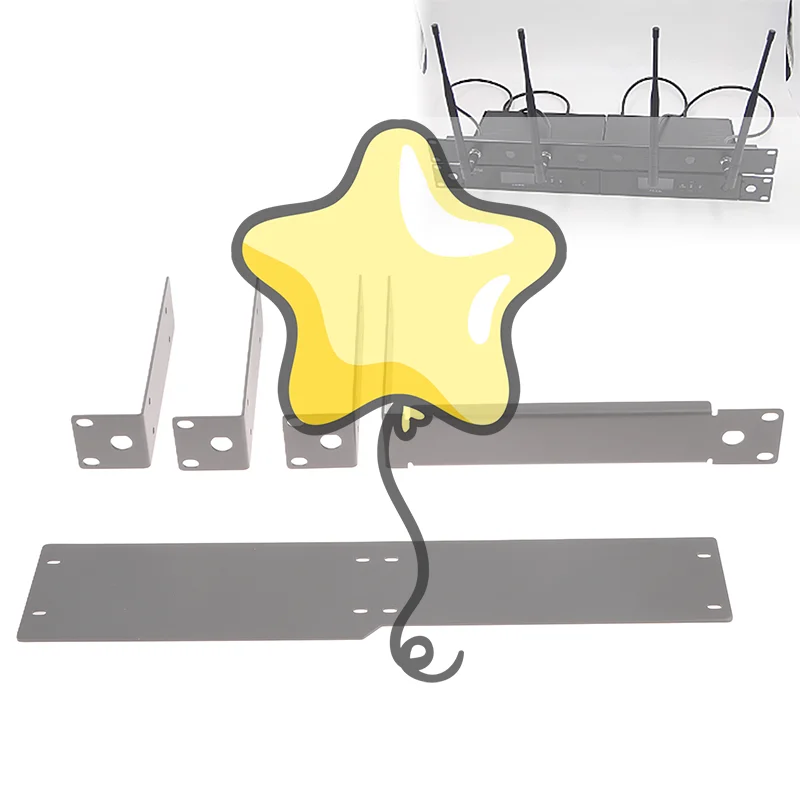 Rackmount Rack Metal Frame For Wireless Microphone System Wireless Receiver For QLXD QLXD4 ULXD ULXD4 SLXD