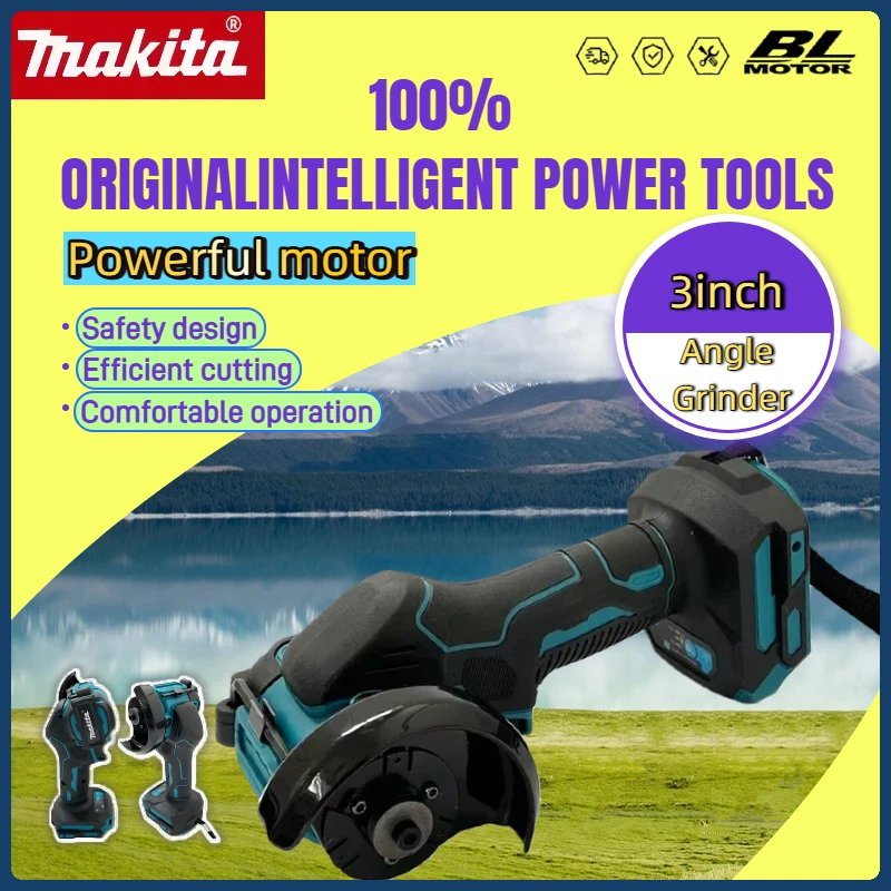 

Makita 3-дюймовая бесщеточная мини-угловая шлифовальная машина, электрическая компактная резка, беспроводной инструмент для резки для батареи Makita