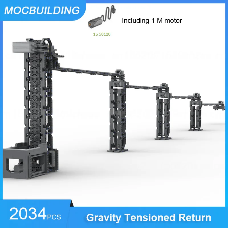 Moc Bouwstenen Zwaartekracht Gespannen Retour Diy Assembleren Bakstenen Collectie Display Educatief Creatief Kerstspeelgoed Geschenken 2034 Stuks