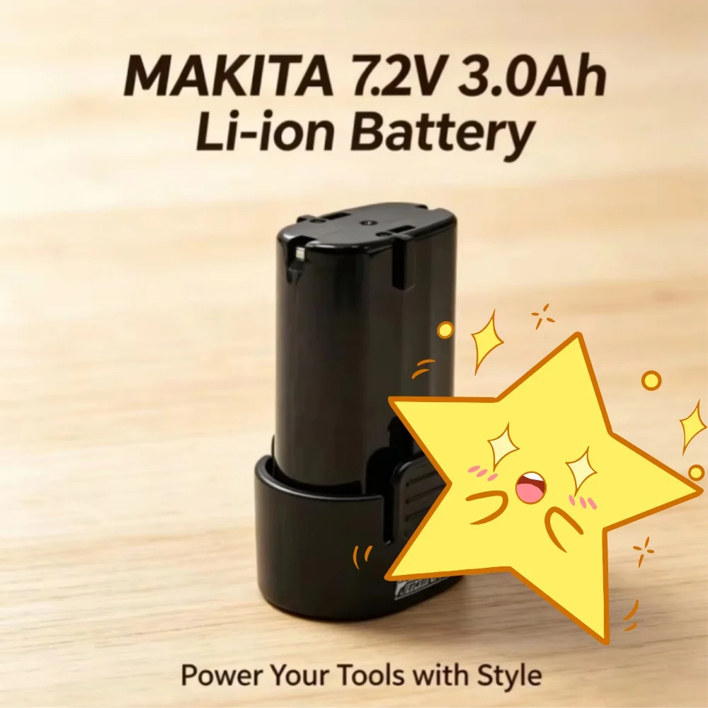 

7.2V Lithium Battery 3000mAh High Capacity Compatible with Makita BL7010 BL0715 DF010 DF022 DF012 Electric Tool Power Supply