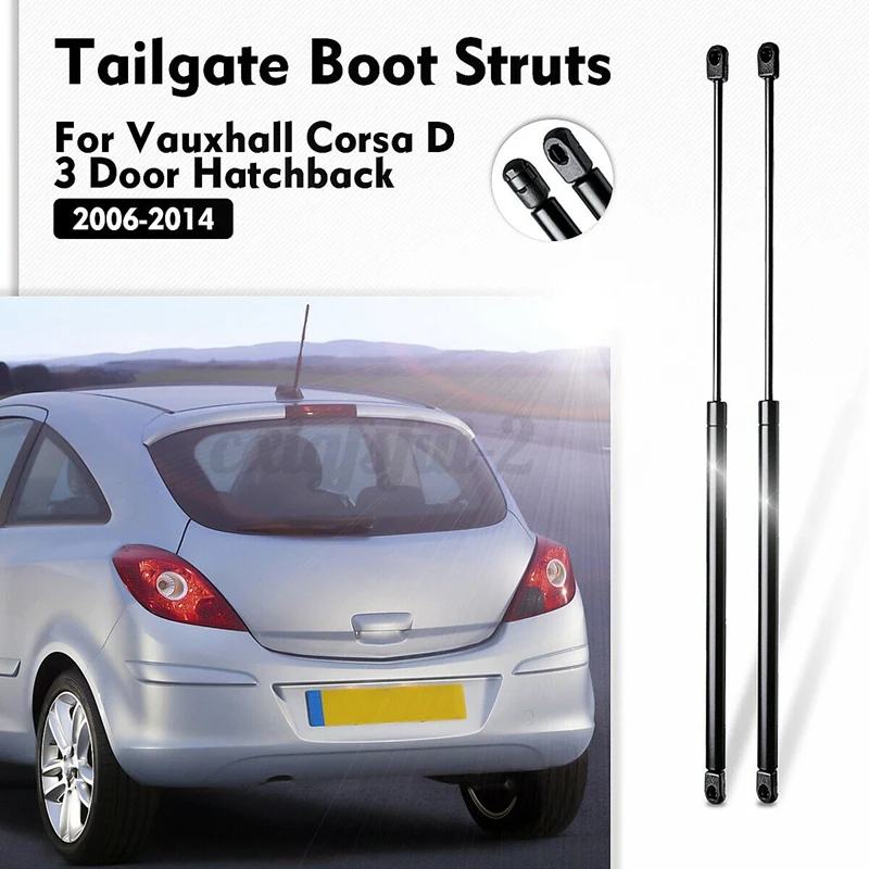 

Rear Boot Tailgate Gas Struts For Vauxhall Corsa D3 Door Hatchback 13182537