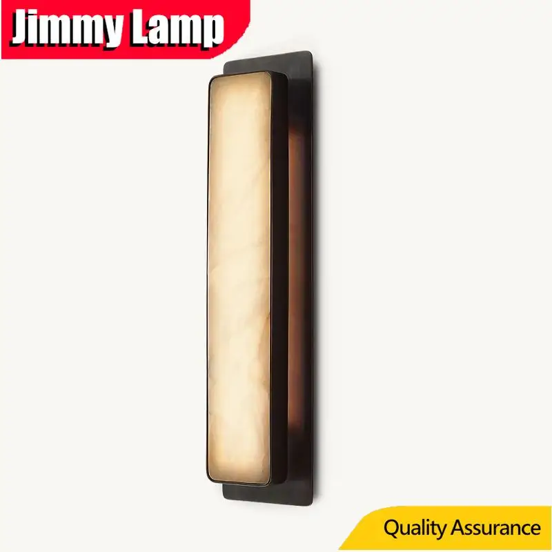 

Роскошный настенный светильник из натурального мрамора в скандинавском и американском стиле, элитный настенный светильник для гостиной, прикроватной тумбочки, коридора, входа, декоративное освещение