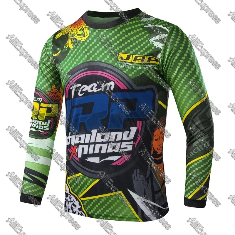 

Мужская популярная футболка для гонок на мотоциклах 2025 года, быстросохнущая футболка с длинными рукавами, унисекс, повседневная спортивная рубашка для велосипеда, MTB, рубашка для велоспорта