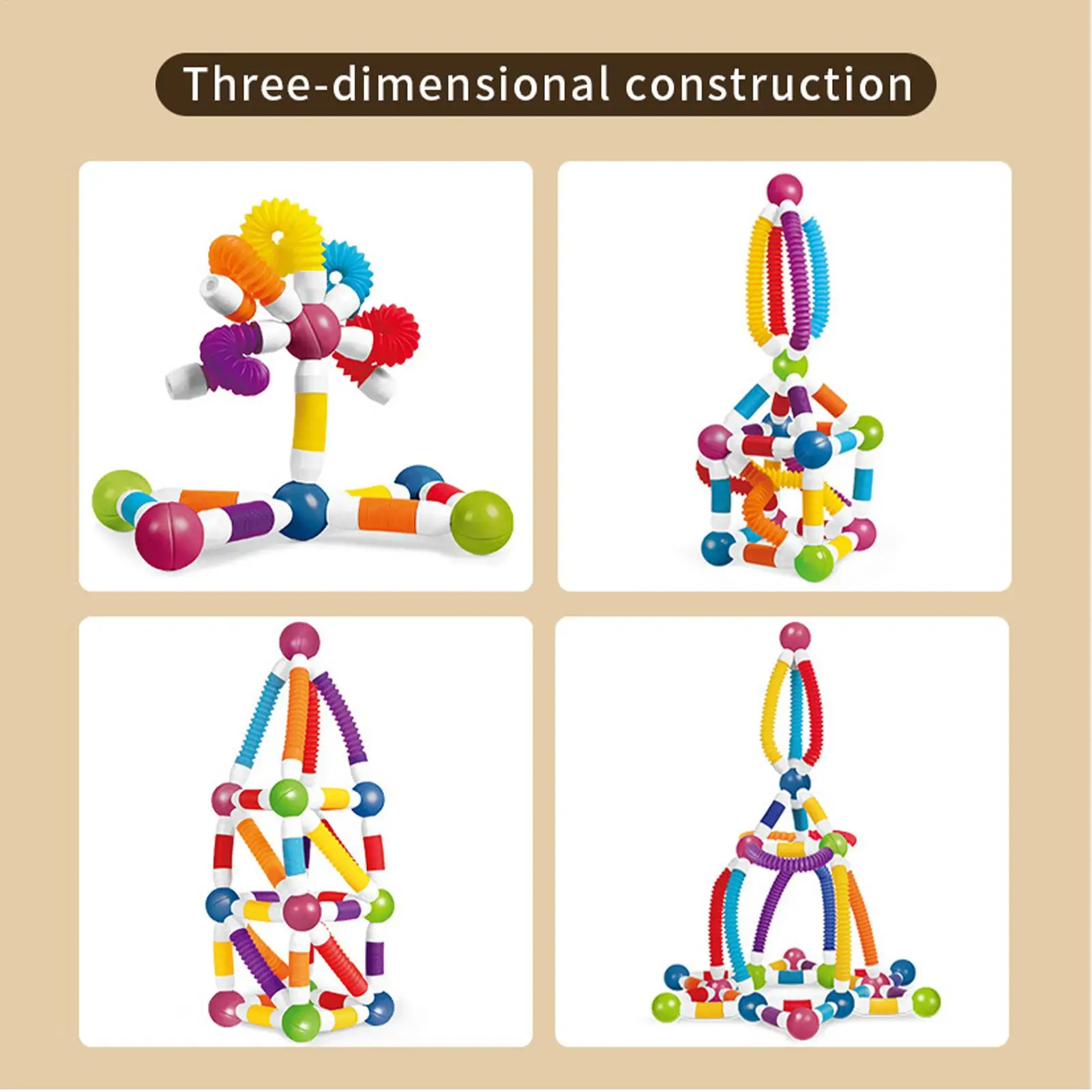 العصي المغناطيسية والكرات أنشطة التعلم البناء تلسكوبي عصا مغناطيسية بناء مجموعة لصبي فتاة طفل رضيع #4
