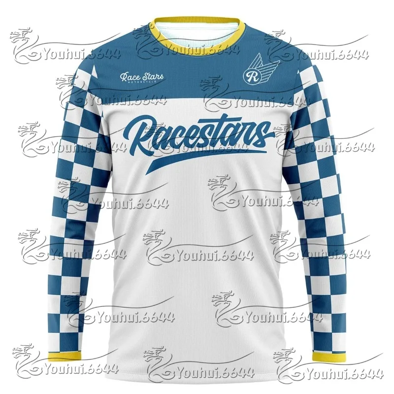 

Motocross Downhill MTB Men's Cycling Jersey MX Long Sleeve Mountain Bike T-Shirt Quick-Drying Sports Men's And Women's T-Shirt