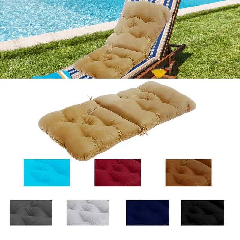 

Outdoor Cushions Patio Seat Wicker Chair Waterproof Pad Foldable Design Sponge Filled For Bench Mat Swing Bench Restaurant Table