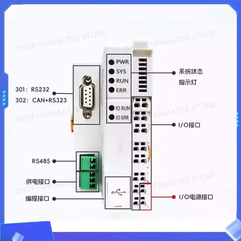 1PC New PLC Industrial Codesys OpenPCS Automation Programmable Logic Controller for Analog Closed-Loop Control Systems