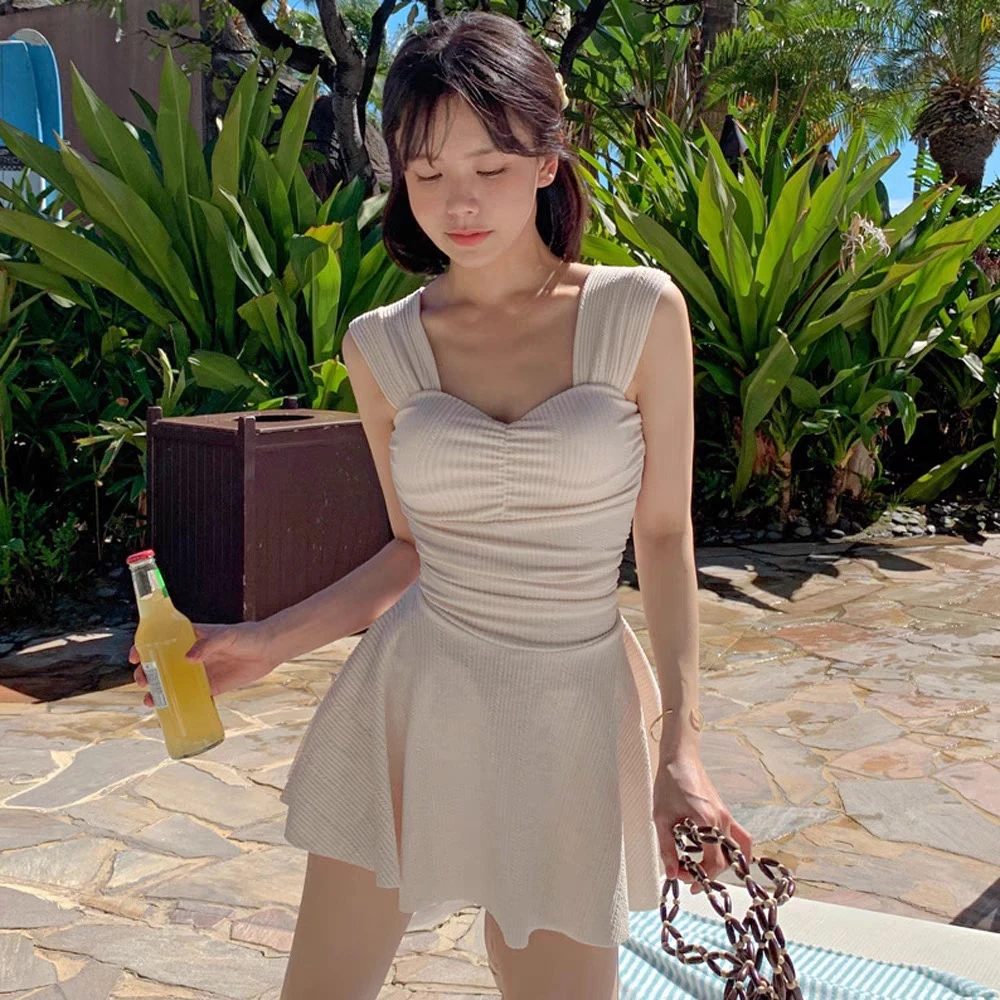 

Черный купальник, женский купальник, скрывающий живот, небольшая грудь, повседневный купальник, нейлоновая ткань, без све