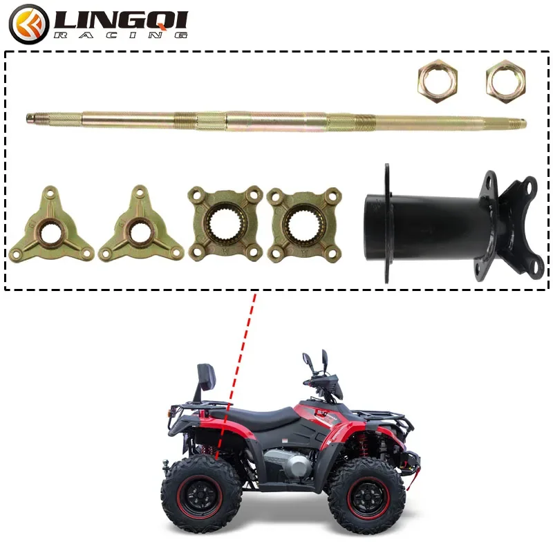 

Dirt Pit Bike Accessories Tools Universal For 50cc-125cc Go Buggy ATV Motorcycle Bull Rear Axle Flange Assembly Motocross Parts