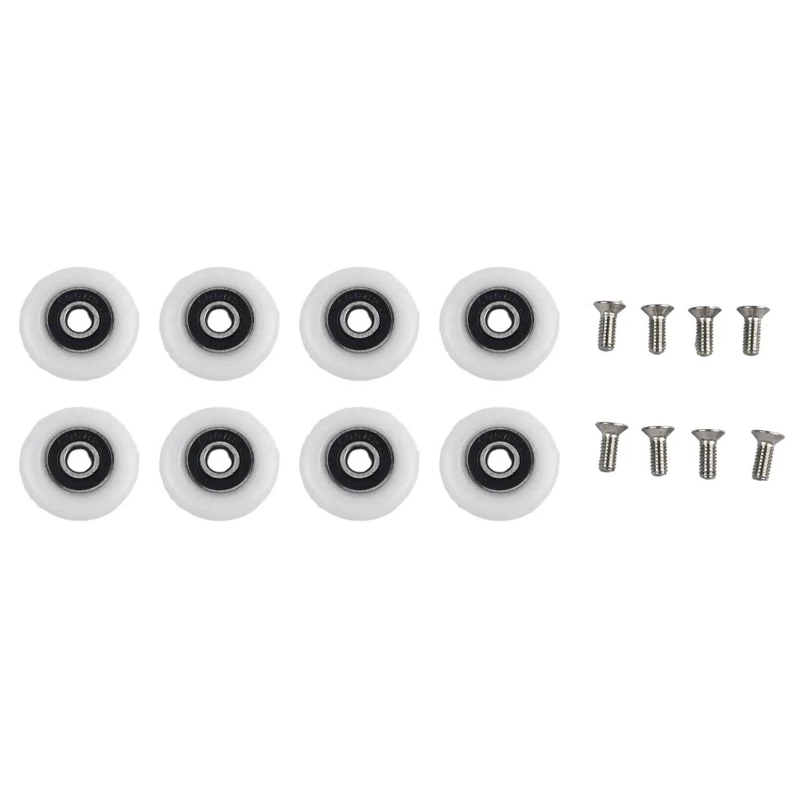 8 pièces ensemble porte de douche rouleau poulie 19/23/25mm roulettes diamètre cabines poulie coulissante en acier inoxydable porte matériel