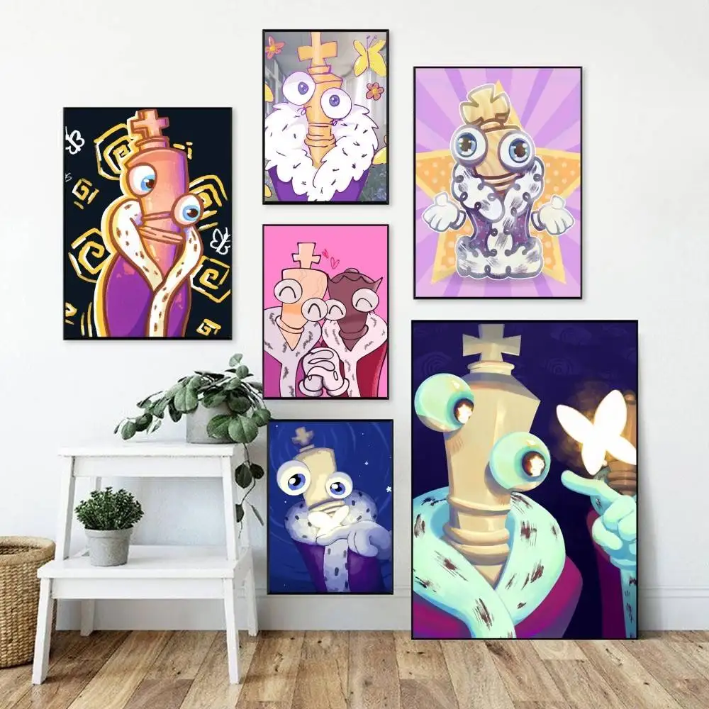 Cartoon K-Kinger   Poster Perfect Space Sticker Self Adhesive for Office Home Theater Wall Art Decor Fancy Gift