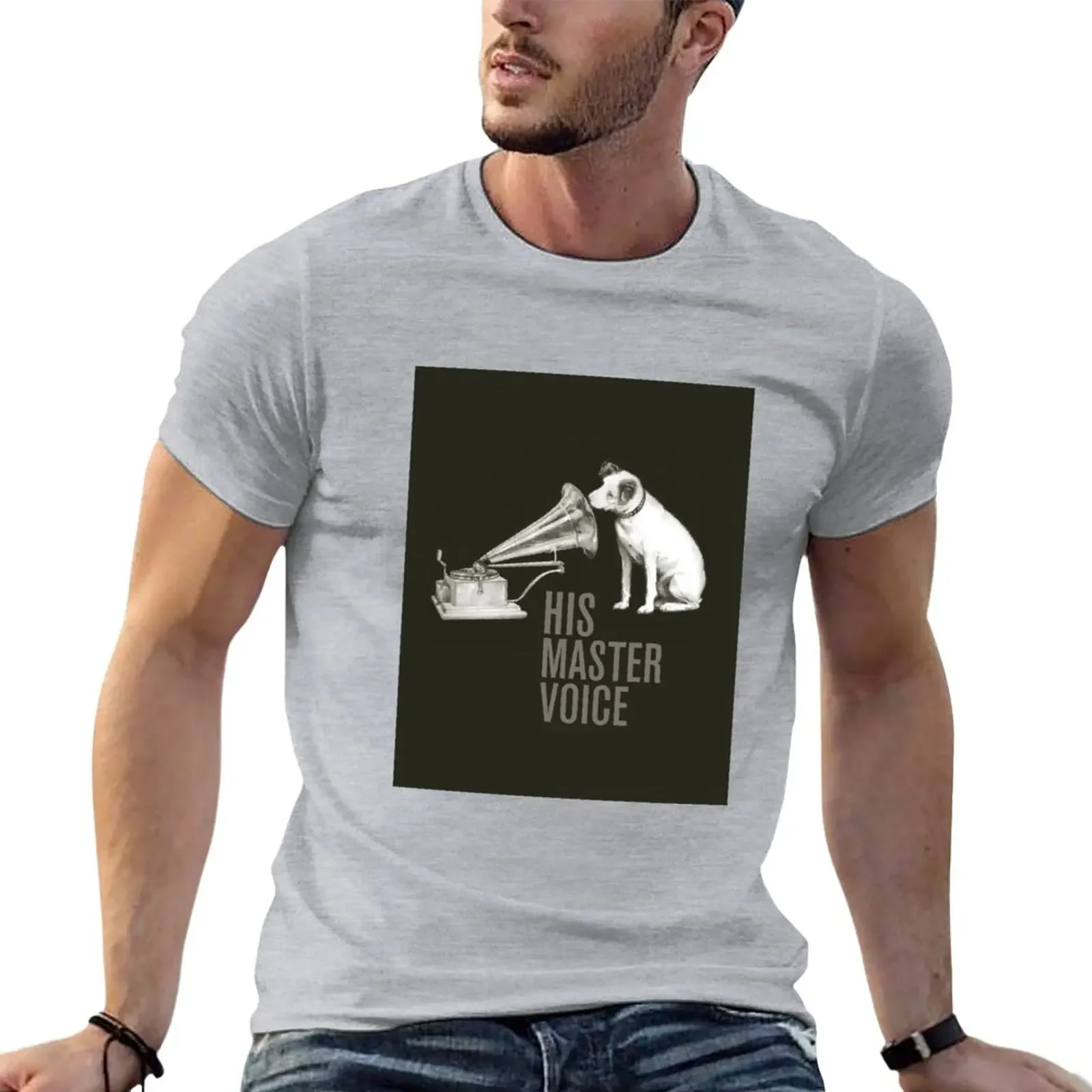 HIS MASTER VOICE part 2 T-Shirt sports fans hippie clothes mens cotton t shirts