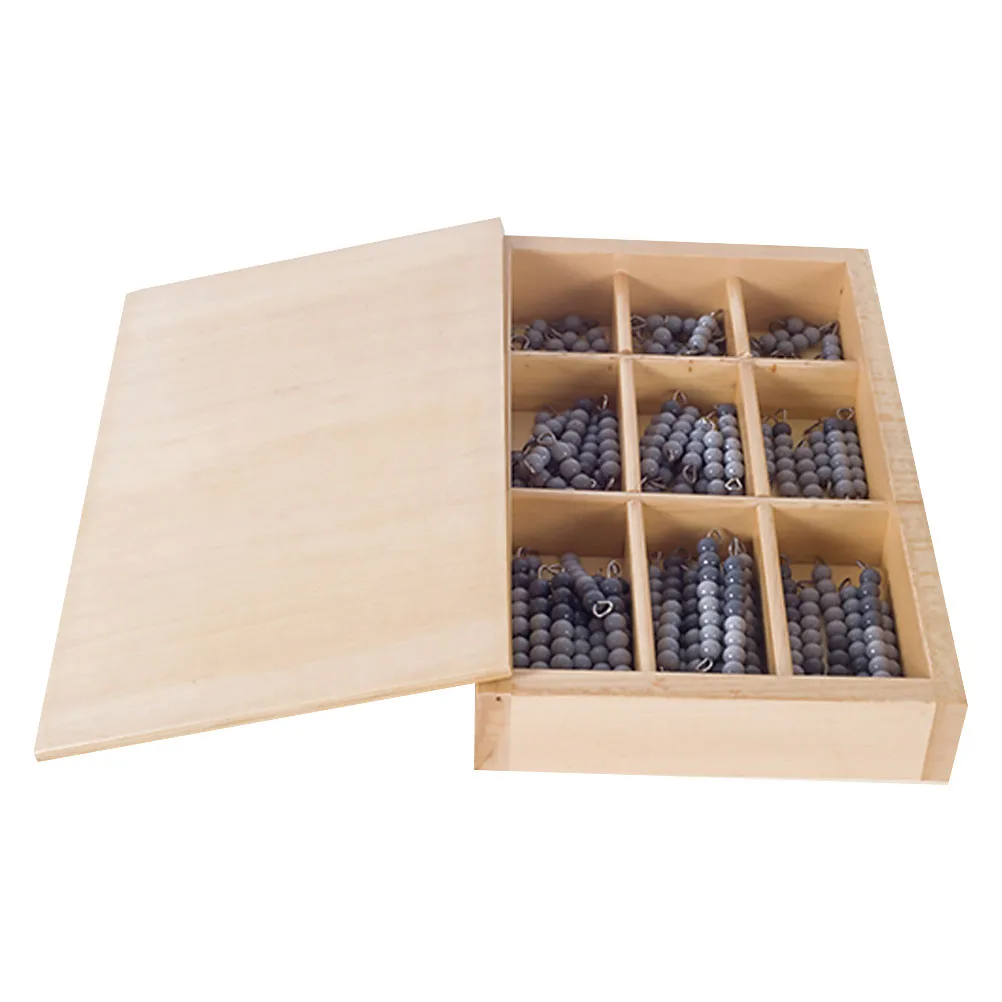 

Montessori Math Teaching Aids Craft Kits Preschool Children Beads Toys Wooden Bead Kids Set Kids Set Jewelry Supplies