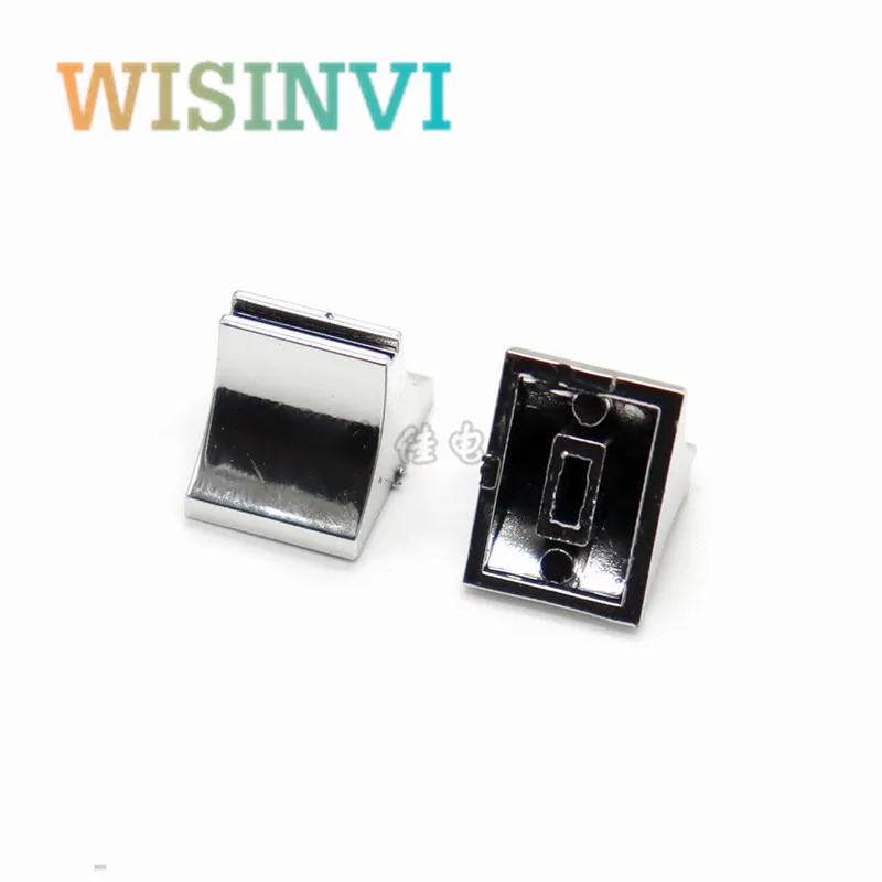 10 PCS Sound card volume push key cap mixer fader cap silver plated push rod cap aperture 4MM DJ disc player