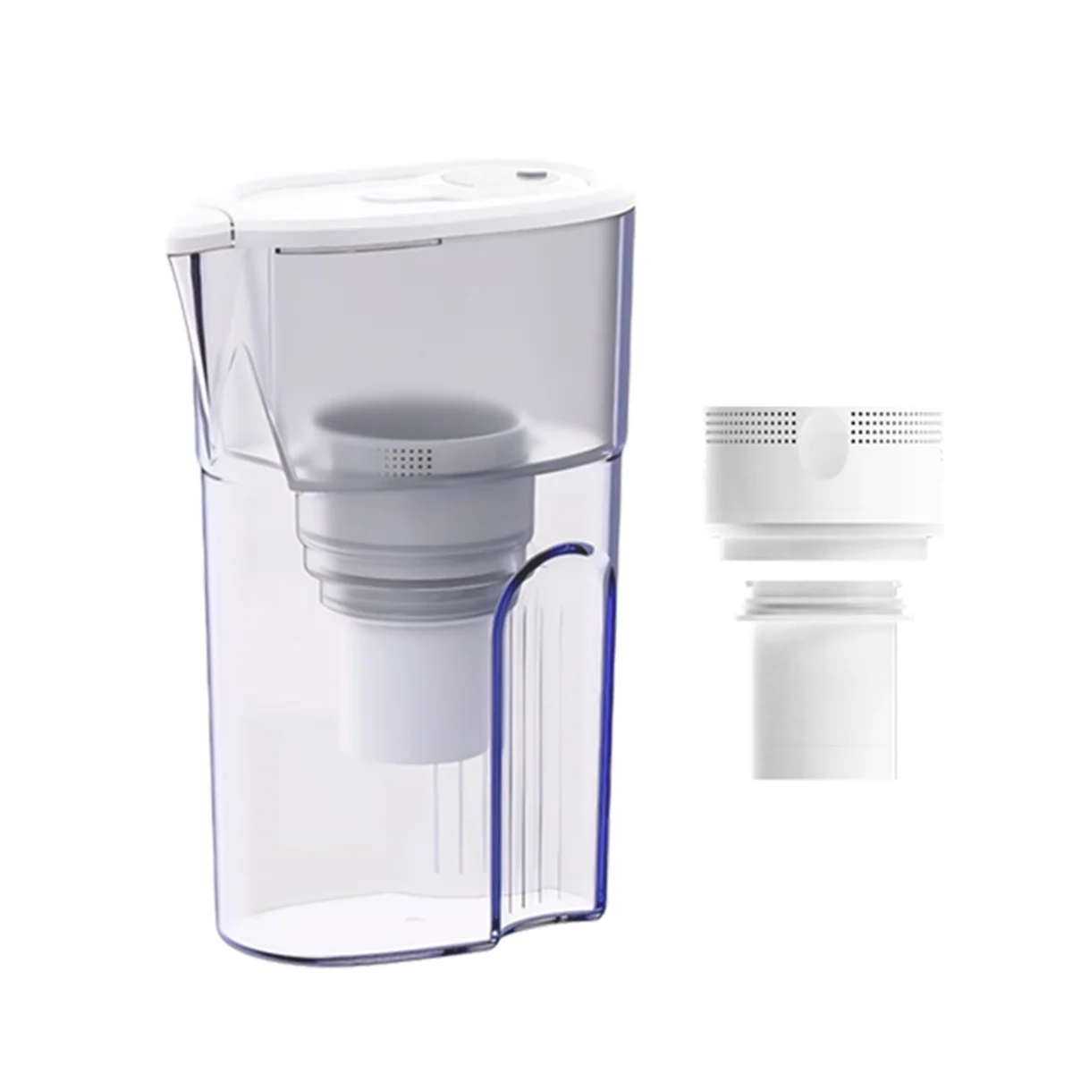 AT16 1L Portable Water Filter Kettle for Household Use,Activated Carbon Filtration System,Kitchen Drinking Water Purifier Jug
