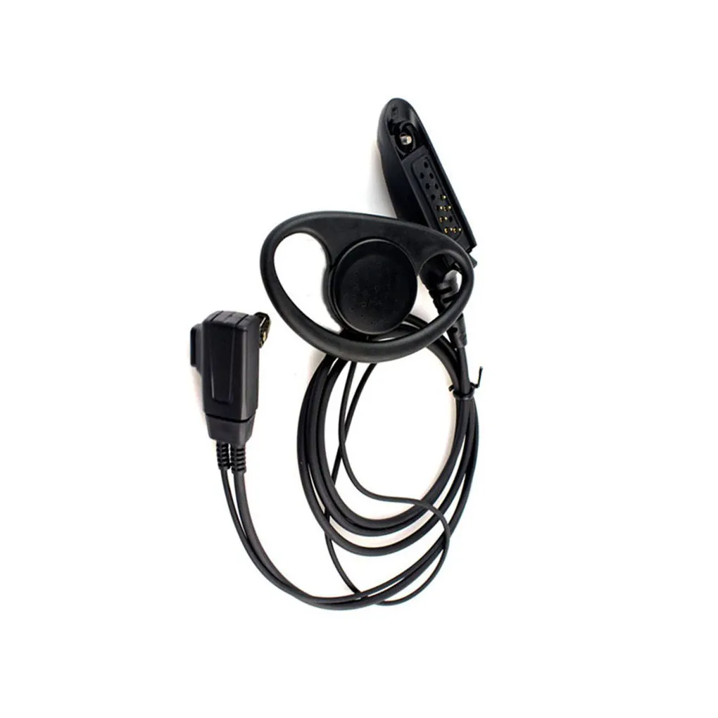 D-Shape Earpiece Earphone Headset for Two Way Radio Motorola GP328 GP320 GP340