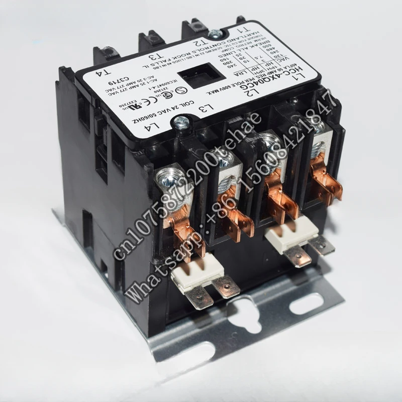 

24VAC 40A HCC-4XQ04CG hartland controlled UL CSA four-phase AC contactor.