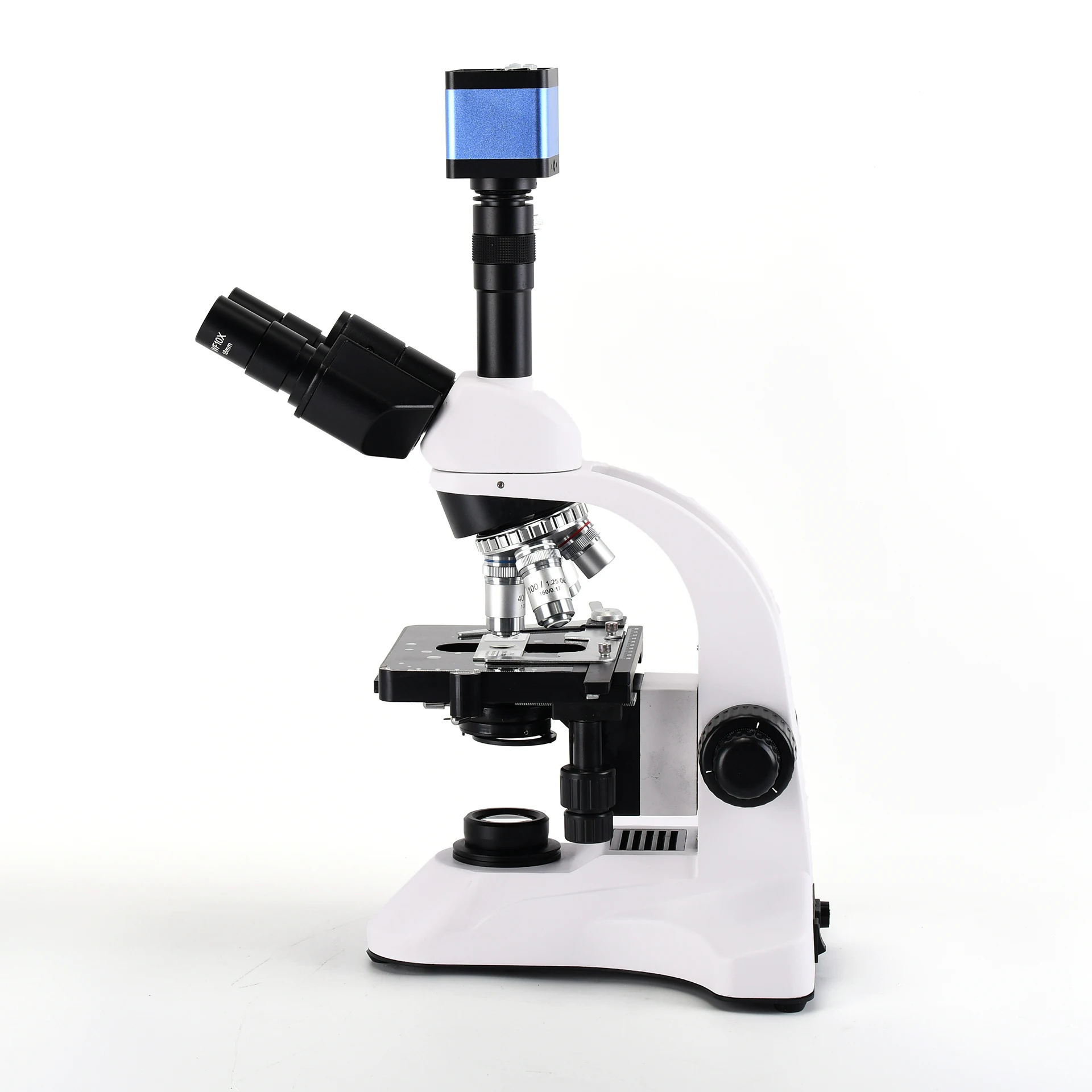 Microscope Camera 1080P HDMI-Compatible USB Digital Magnifier 1600X Trinocular Biological Microscope for Laboratory