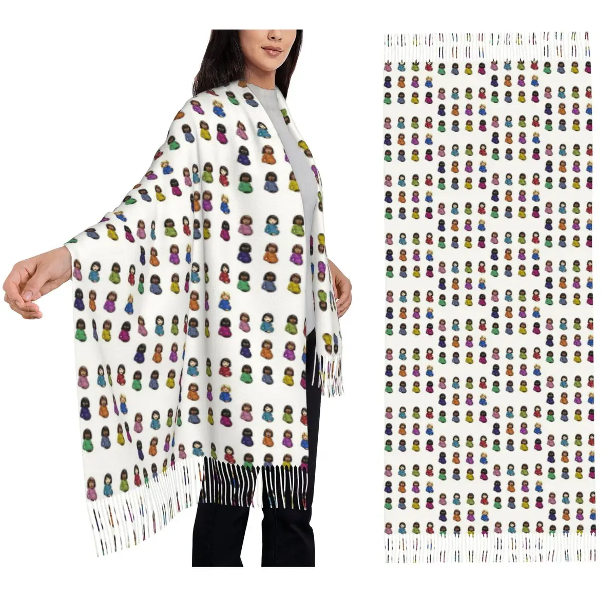 

Сертифицированный шарф Drake Lover Boy, шарфы с кисточками для женщин, мягкие теплые шали и накидки, длинная осенне-зимняя шаль