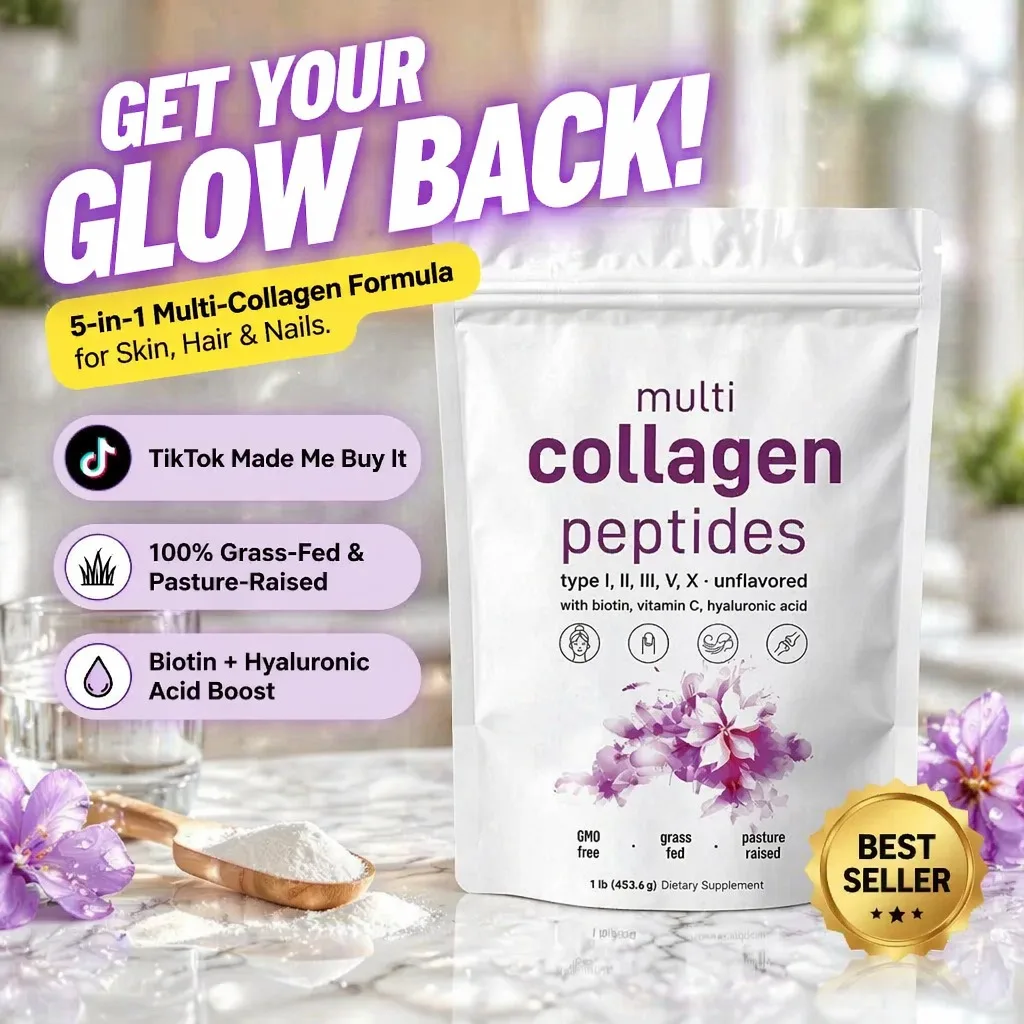 Péptidos de Colágeno Hidrolizado para Piel, Cabello y Uñas |   Caldo de Hueso de Res y Pollo Alimentados con Pasto con Colágeno (Tipos I, II, III, V, X)
