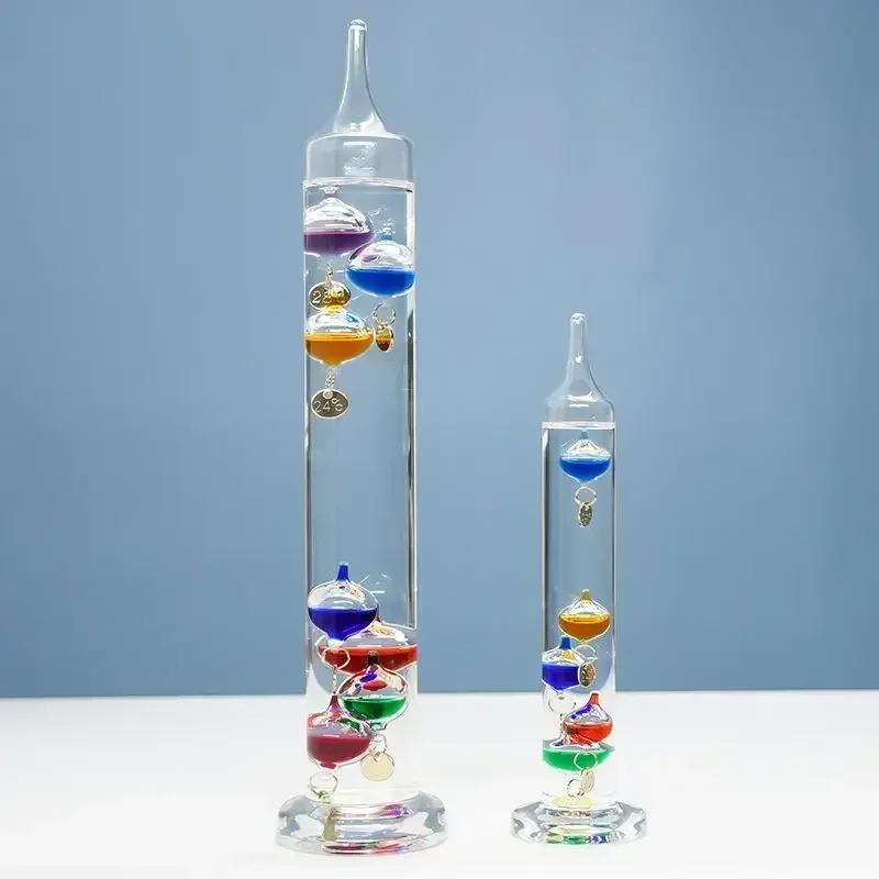 

Galileo Thermometer Colorful Ball Suspended Bedroom Wine Cabinet Living Room Physics Decoration Student Christmas Holiday Gift