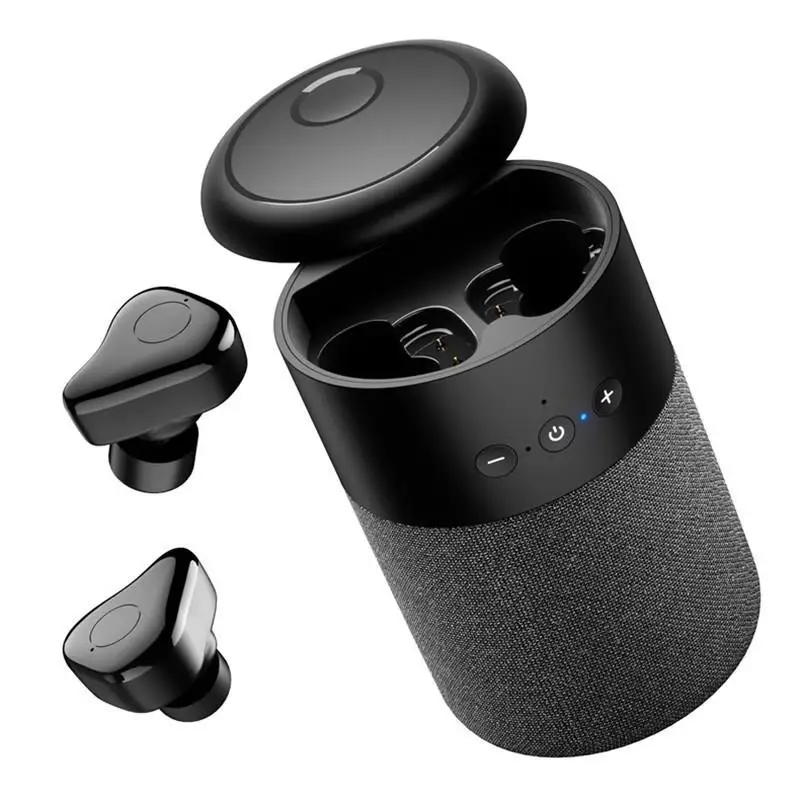 

2023 New Genuine 2 In 1 Wireless Bluetooth Headphones Speaker Portable Outdoor Sports Subwoofer Touch Earbuds With Mic Sale Best