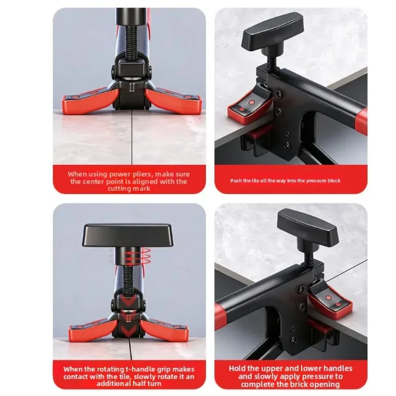 Fliesenschneidezange, manuelle Hochleistungs-Fliesenöffnerzange mit Torsionsgriff, Fliesenspalter für Keramikfliesen – Detail 5