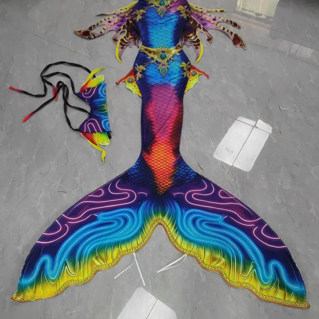 Mermaid Tail Adult Mermaid Fish Tail Underwater Performance Costume Aquarium Shooting Diving Training Fish Tail
