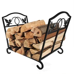 Heavy Iron Storage Rack Hot Sale Fireplace Stand Folding Firewood Holder