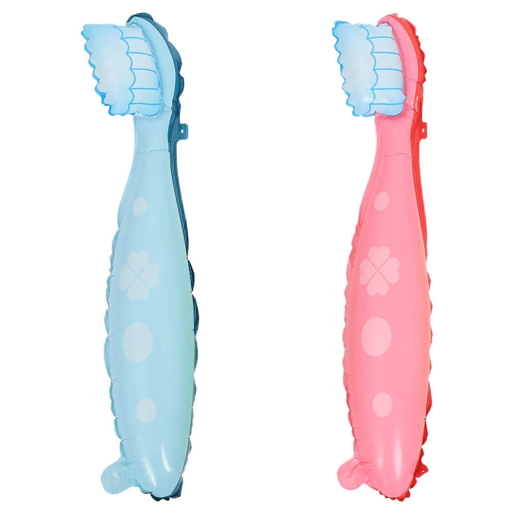 

2pcs Giant Toothbrush Balloon Party Decorations Childrens Birthday Clinics Toddler Toothbrushes Little Toothbrush