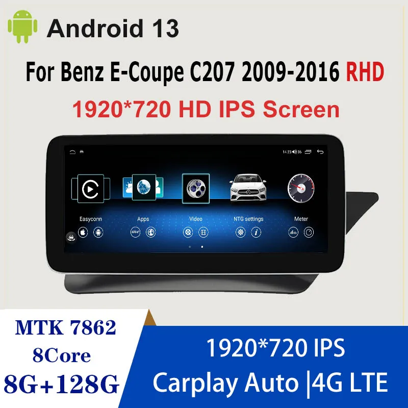 

Factory Price Car Multimedia Player For Mercedes Benz E Coupe 2-Door C207 E207 2009-2015 RHD Android 13 Auto Radio Stereo Video