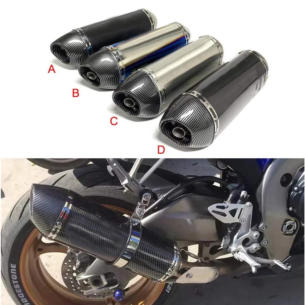 

Universal 51mm Stainless Motorcycle Exhaust Muffler Escape Moto DB Killer For Honda PCX125 NMAX155 FZ1N Z900 S1000RR CBR500R R6